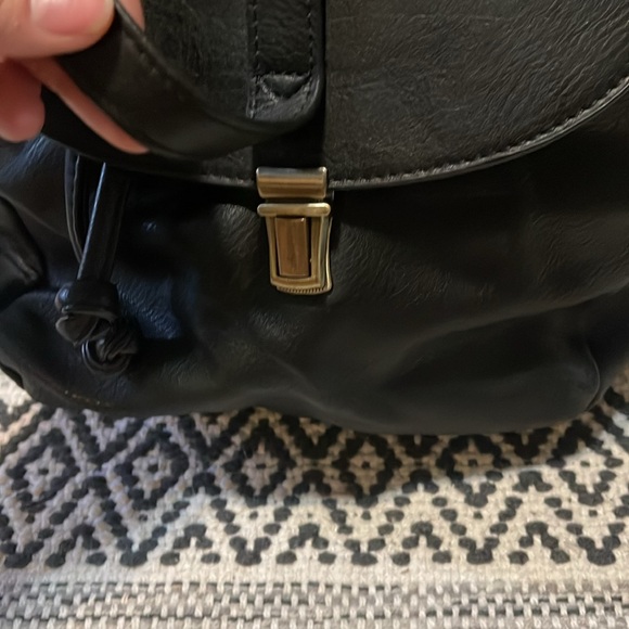 Antik Kraft Vegan Black Leather Backpack - Picture 2 of 7